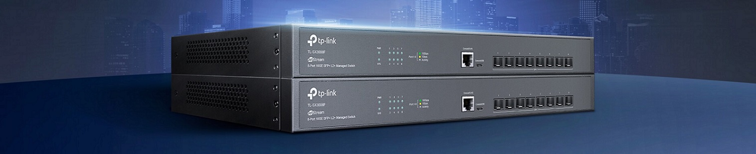 Tp-Link TL-SX3008F 8 Port 10GE SFP+ L2+ Multi Gigabit Switch