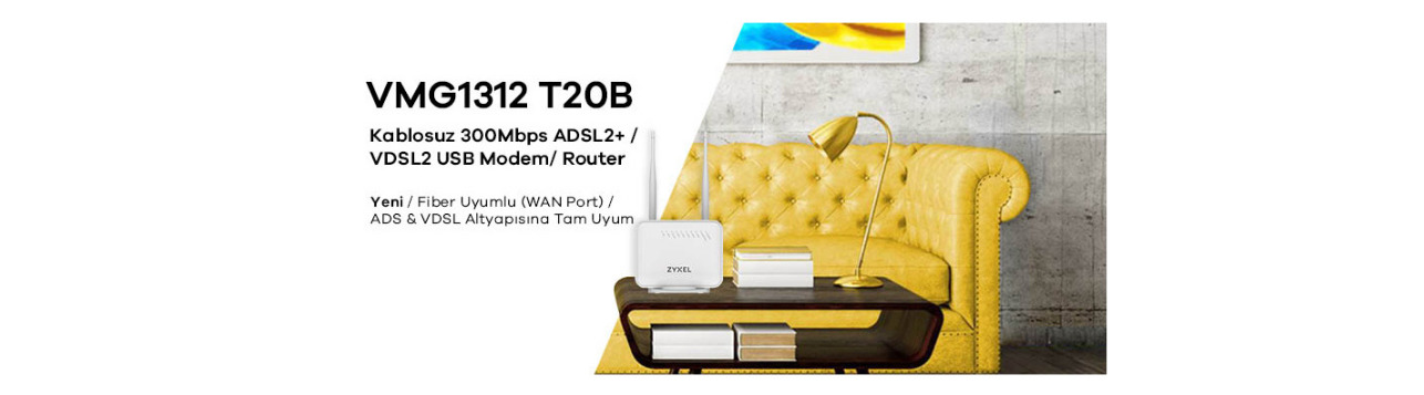 Zyxel VMG1312-T20B VDSL2 - ADSL2+ 4 Port 