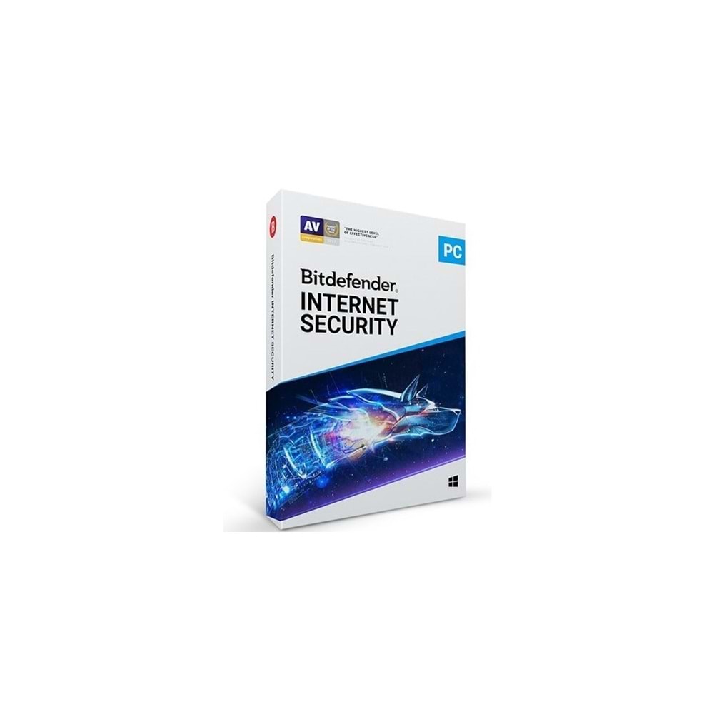 Bıtdefender Internet Security 1 Kullanıcı 1 Yıl Kutu
