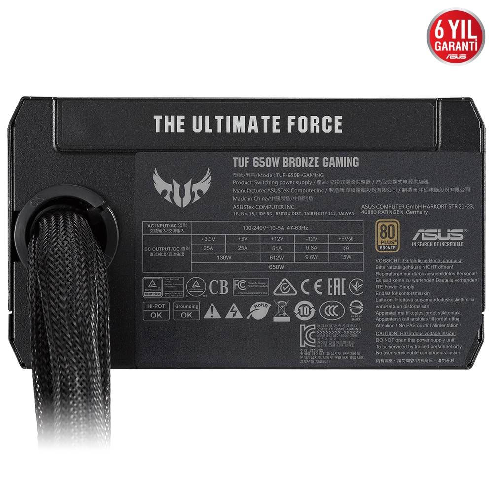Asus TUF Gaming 750B 750W 80+ Bronze