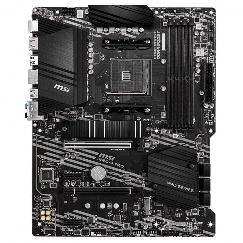 Msi B550-A PRO B550 DDR4 M.2 USB 3.2 DP/HDMI PCI4.0 AM4 Anakart