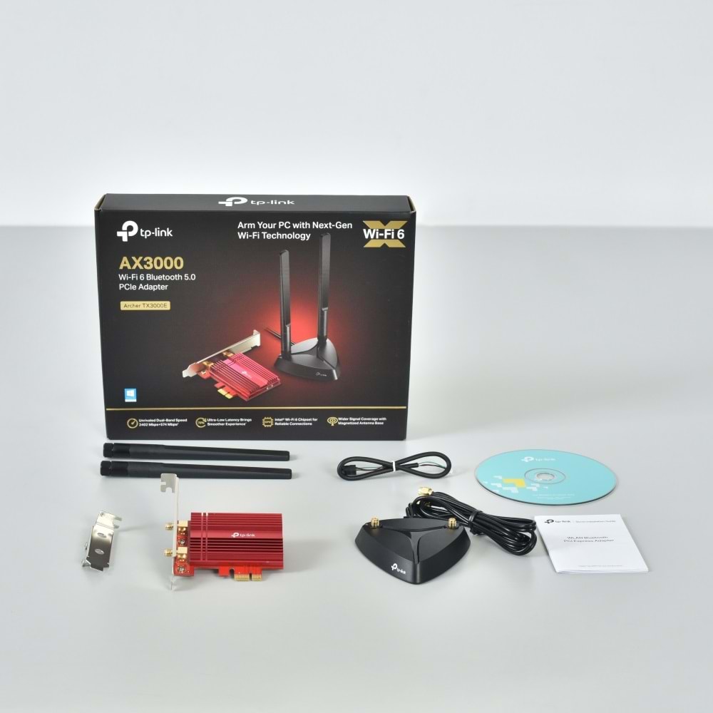 TP-Link Archer TX3000E AX3000 Wi-Fi 6 & Bluetooth 5.0 PCIe Adaptör