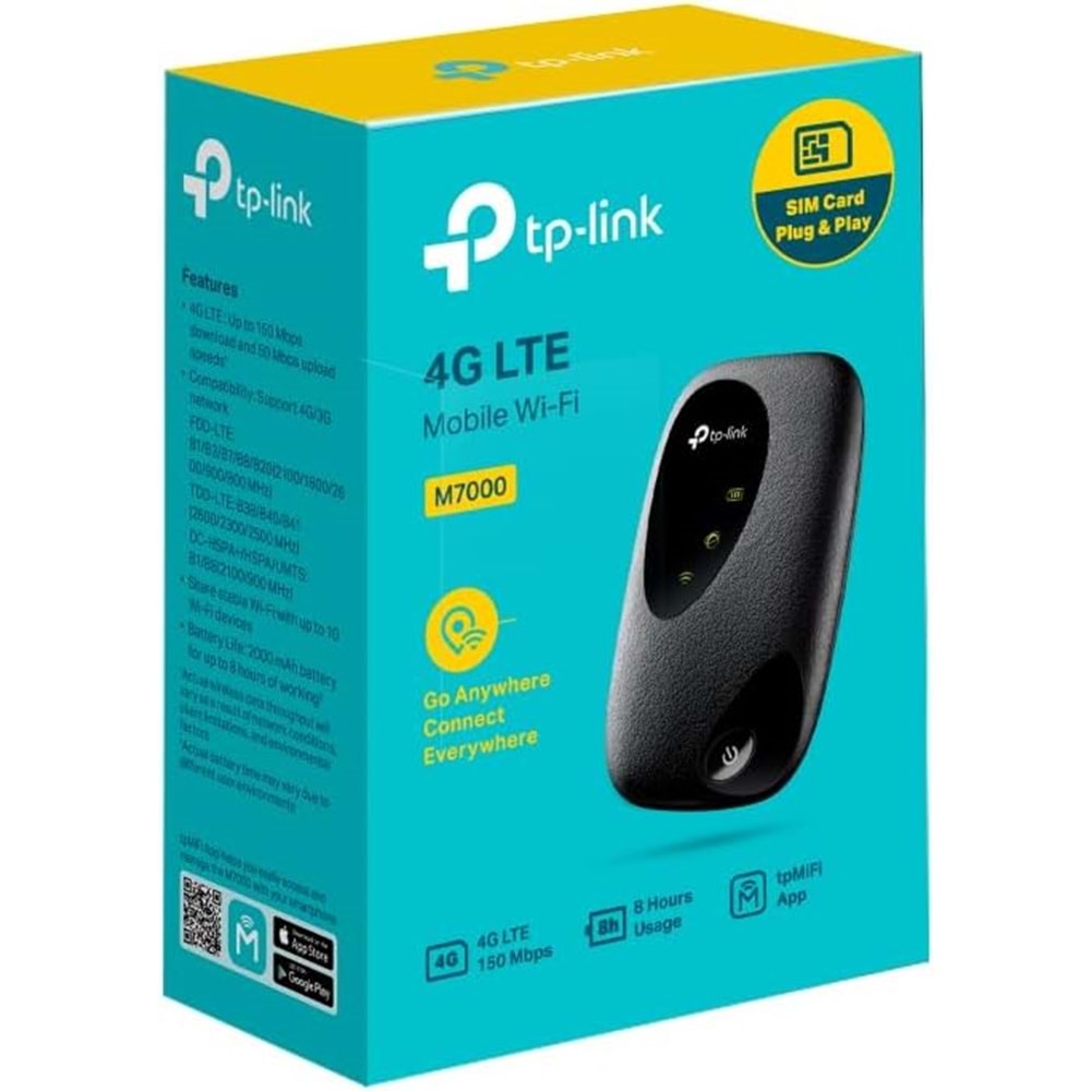 TP-Link M7000 4G LTE Mobile Wi-Fi Sim Kart