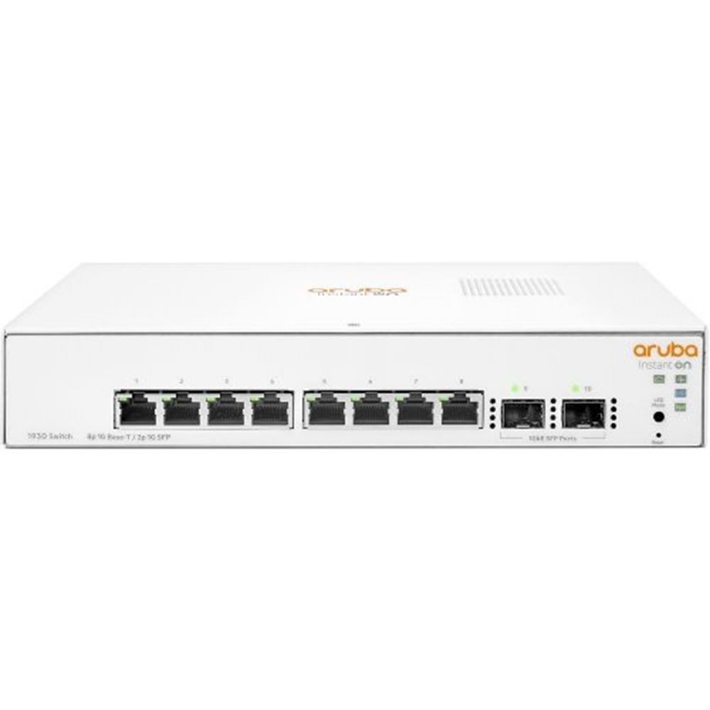 HPE INSTANT ON JL680A 8 Port Gigabit+2X1GB SFP Uplink L2+ Yönetilebilir Switch