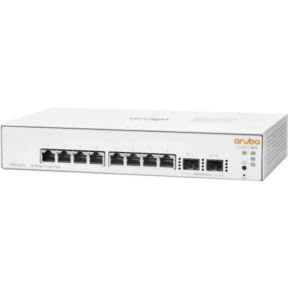 HPE INSTANT ON JL680A 8 Port Gigabit+2X1GB SFP Uplink L2+ Yönetilebilir Switch