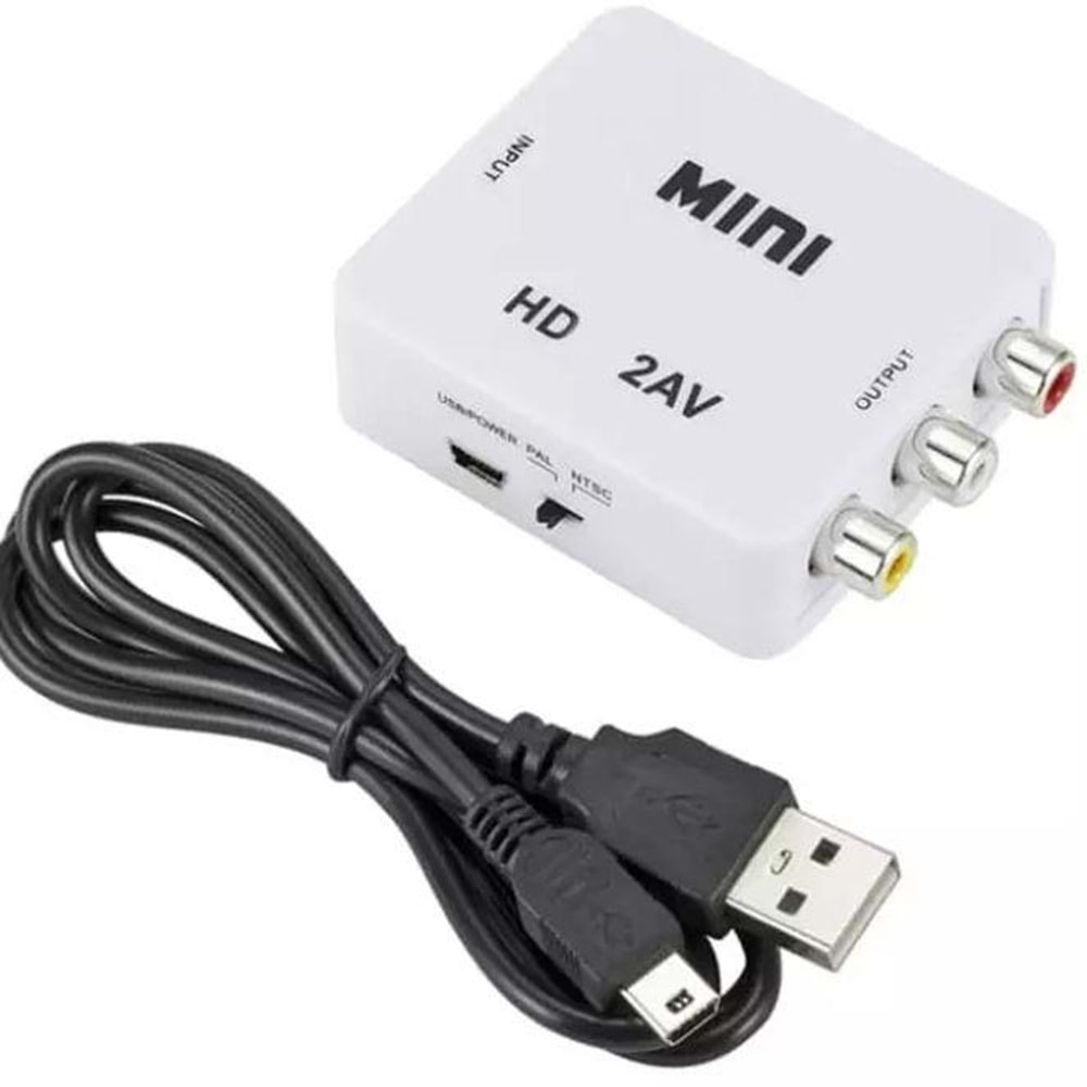 Sensei HDMI2AV HDMI TO RCA-CVBS 1080P Çevirici Adaptör