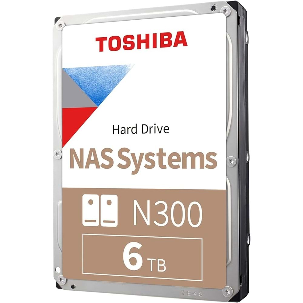 Toshiba HDWG460UZSVA 3.5'' 6TB 7200 SATA3 128MB N300 NAS HDD