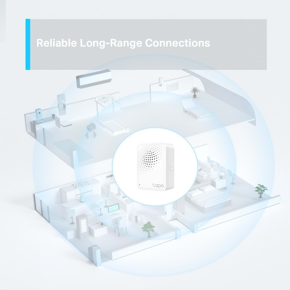 TP-Link Akıllı Zil Sesleri, Alarm ve Zil ile TP-Link Tapo H100 Smart Hub Wifi