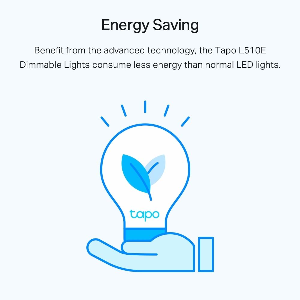 Tp-Link TAPO-L510E-2P Tapo Smart Wi-Fi Light Bulb Dimmable 2-Pack