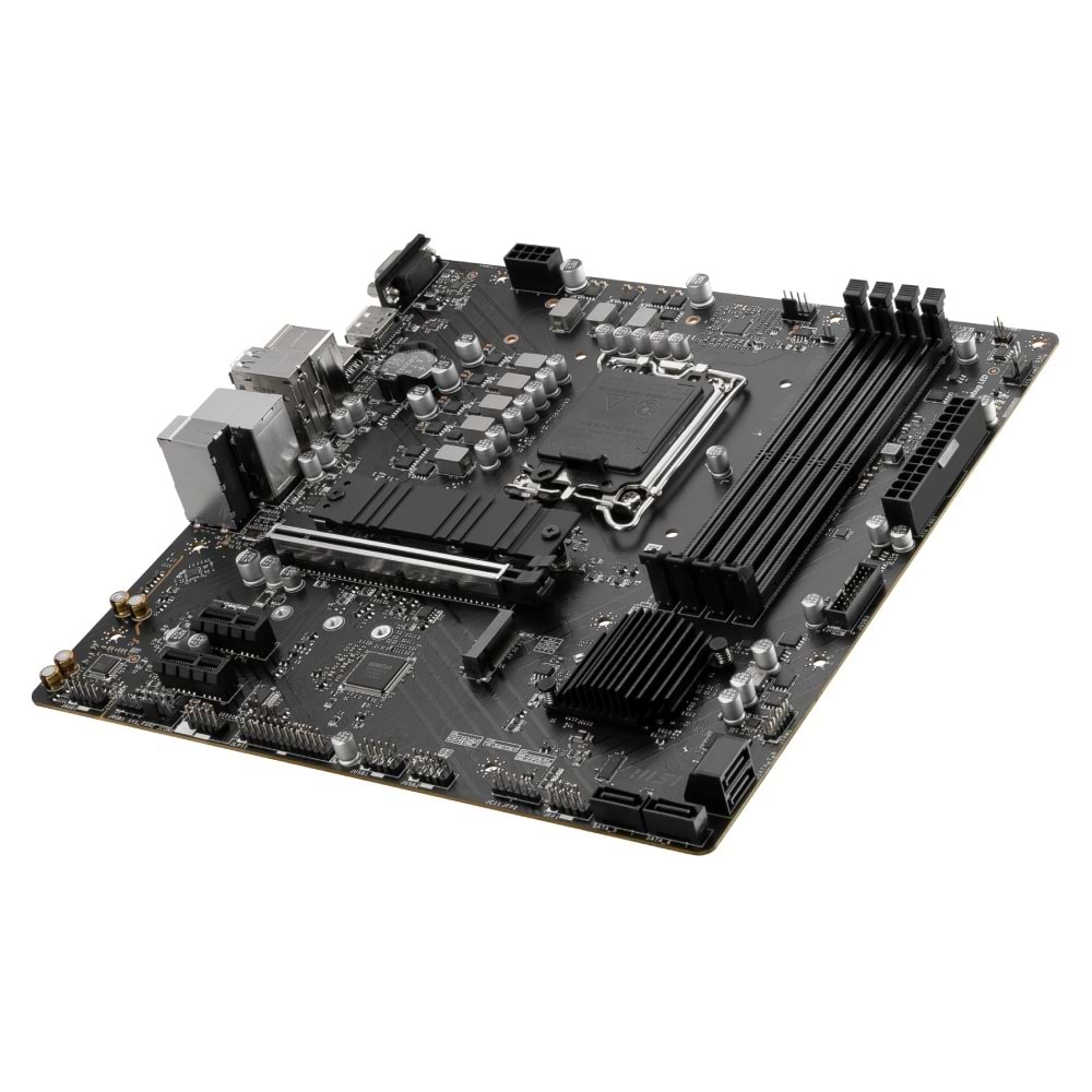 Msi Pro B760M-P DDR5 6800Mhz 1XVGA 1XHDMI 1XDP 2XM.2 USB 3.2 Matx 1700P Anakart