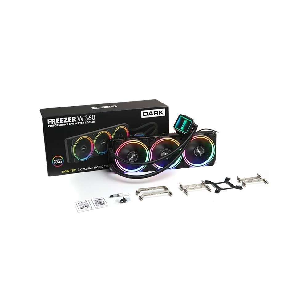Dark AquaForce DKCCW360 Intel/AMD Uyumlu 360mm Fixed RGB Led'li Sıvı Soğutma
