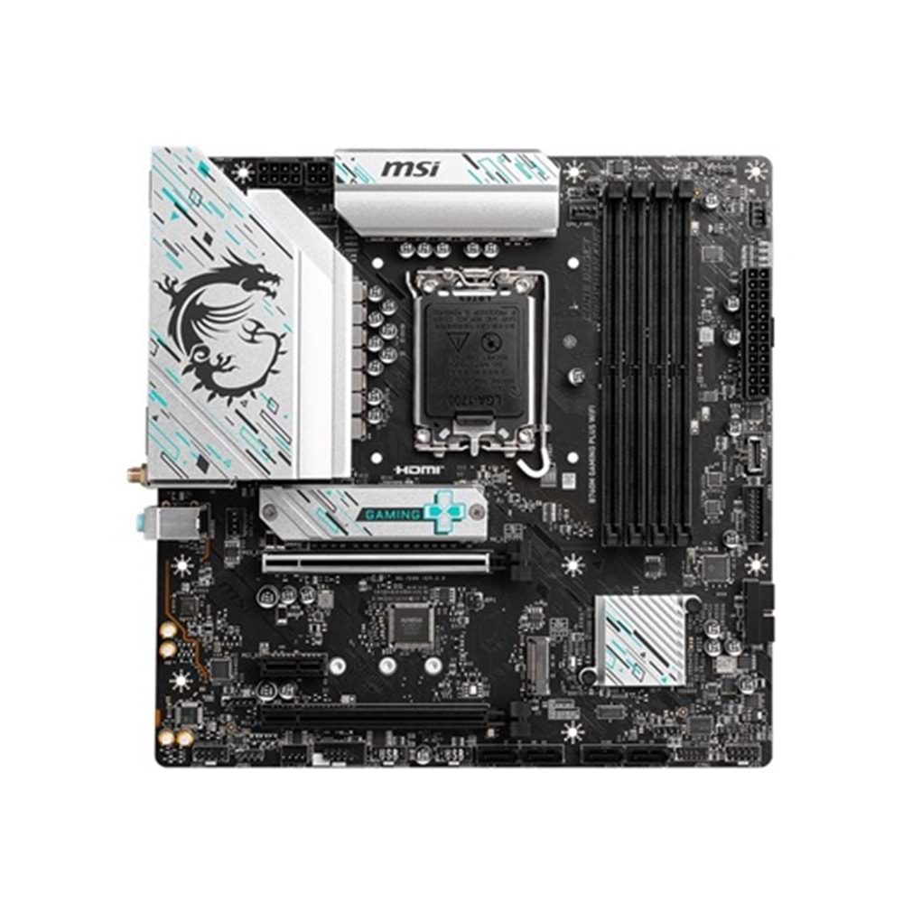Msi MB B760M Gaming PLUS WIFI DDR5 6800(OC)MHz HDMI DP ATX 1700P