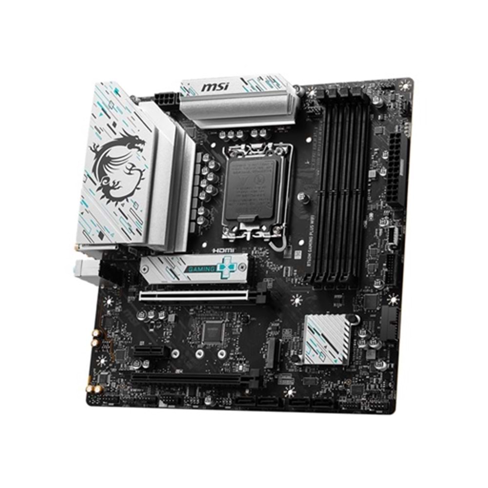 Msi MB B760M Gaming PLUS WIFI DDR5 6800(OC)MHz HDMI DP ATX 1700P