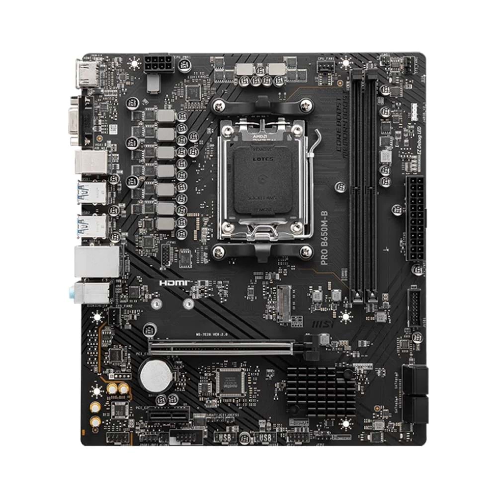 Msi RADEON PRO B650M-B DDR5 6800MHZ 1XVGA 1XHDMI 1XM.2 USB 3.2 AM5 MATX