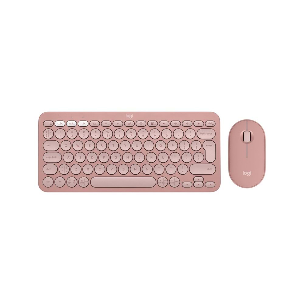 Logitech K380s Pebble Keys 2 BT Klavye Pembe