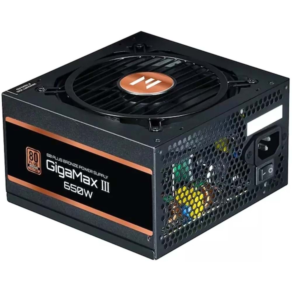 Zalman ZM650-GV3 (GIGAMAXIII 650W) +80 PLUS Bronze GEN5 Yüksek Koruma Devre Tasarımı PSU
