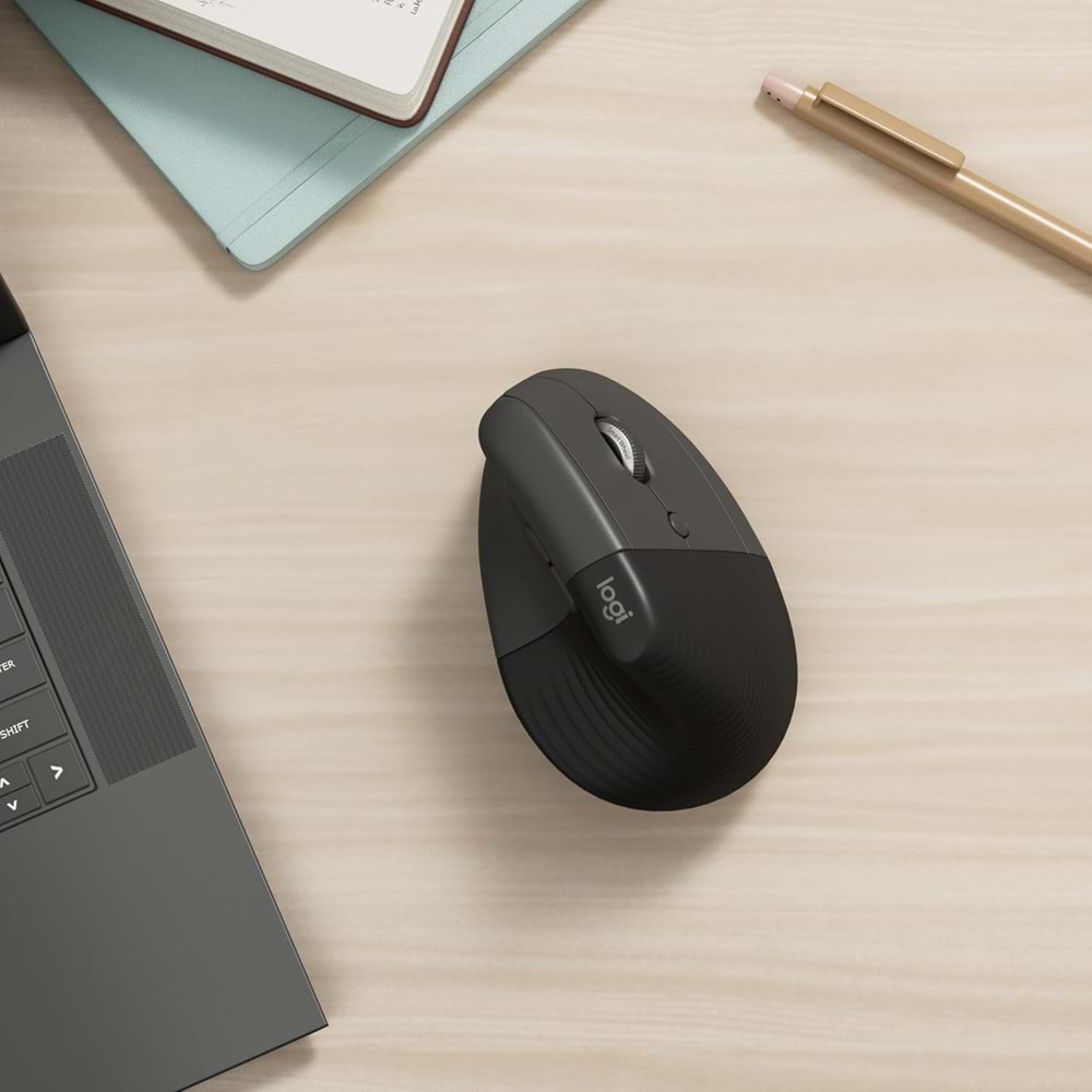 Logitech Lift Kablosuz Ergonomik Dikey Mouse Siyah 910-006473