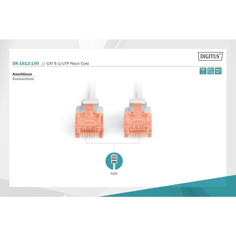 Digitus Patch Kablo Cat6 Gri (3m)