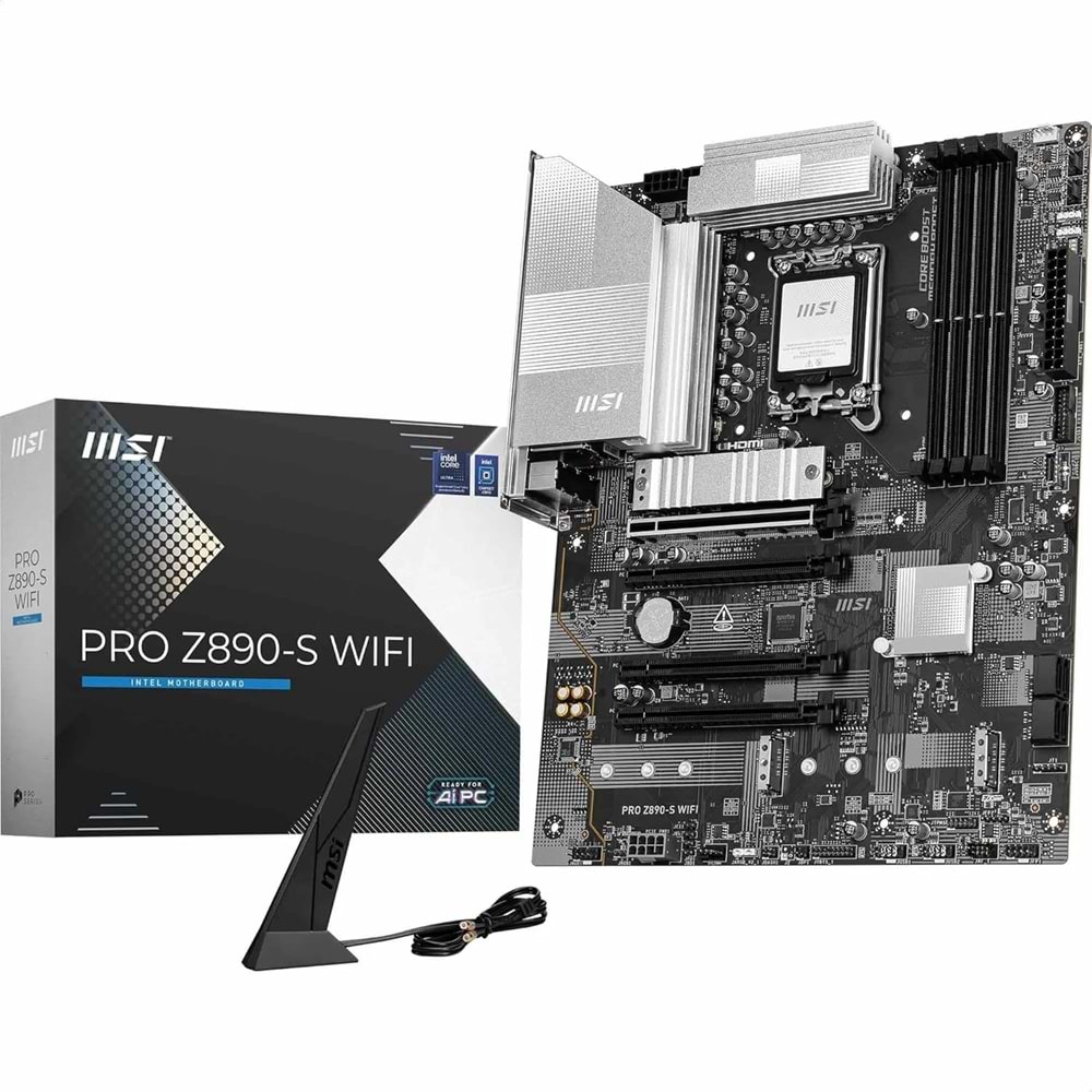 MSI PRO Z890-S WIFI DDR5 8600(OC) DVI HDMI ATX Anakart