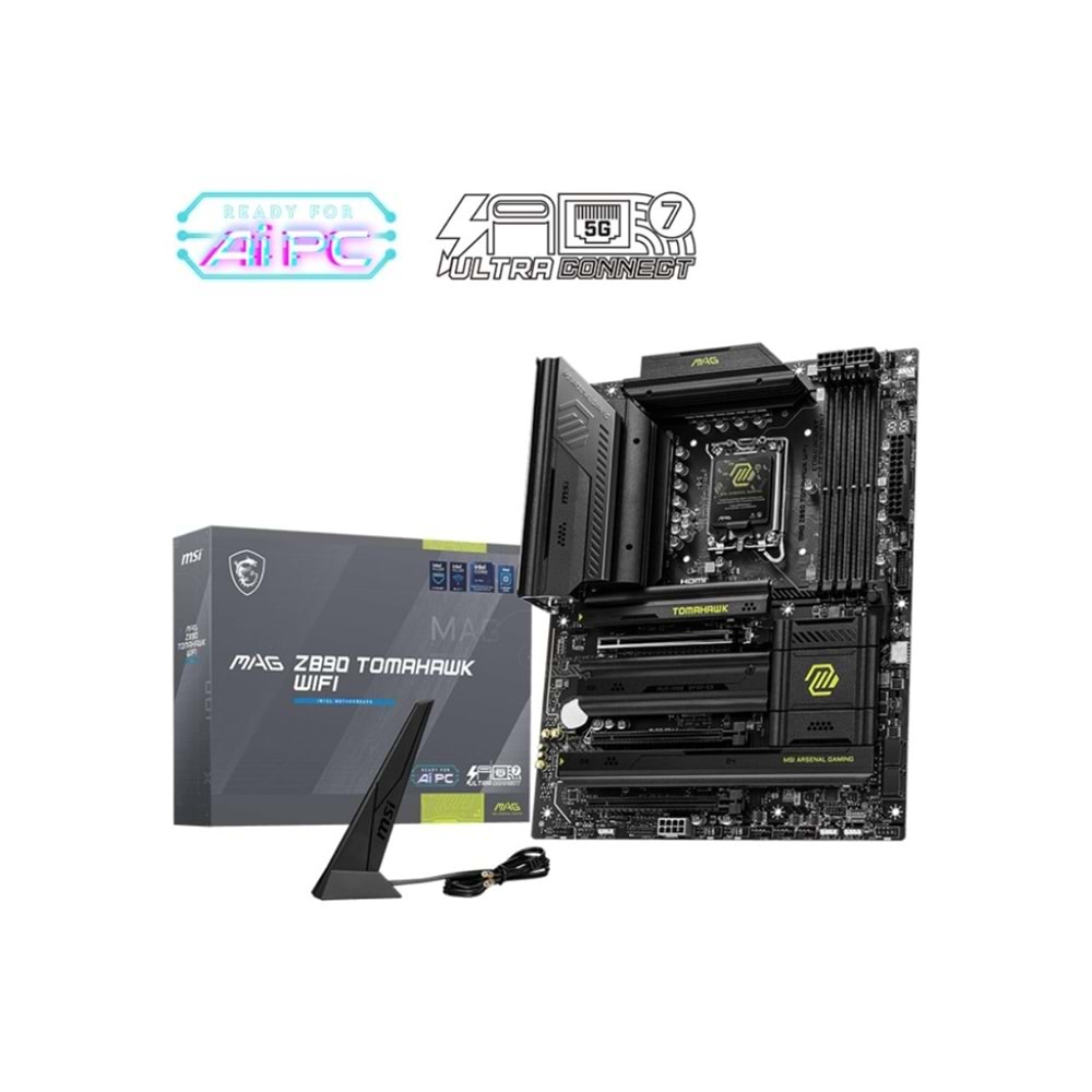 MSI MAG Z890 TOMAHAWK WIFI DDR5 9200(OC) mATX Anakart