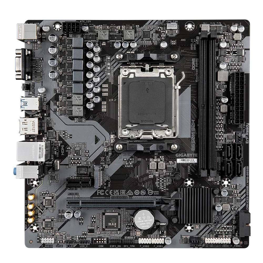 GIGABYTE B650M-S2H AMD Socket AM5:Supports AMD Ryzen 7000 Series Processors