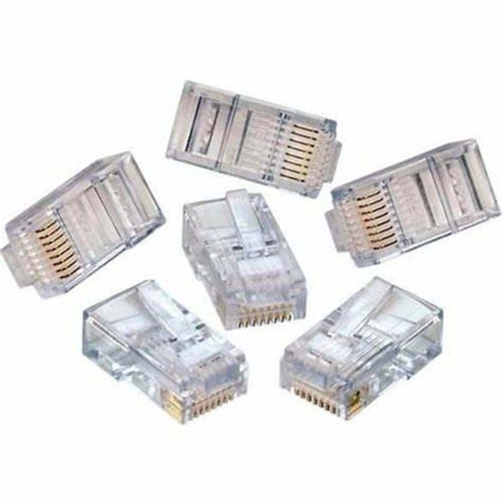 SPEED 100 Adet CAT6 RJ45 Konnektör