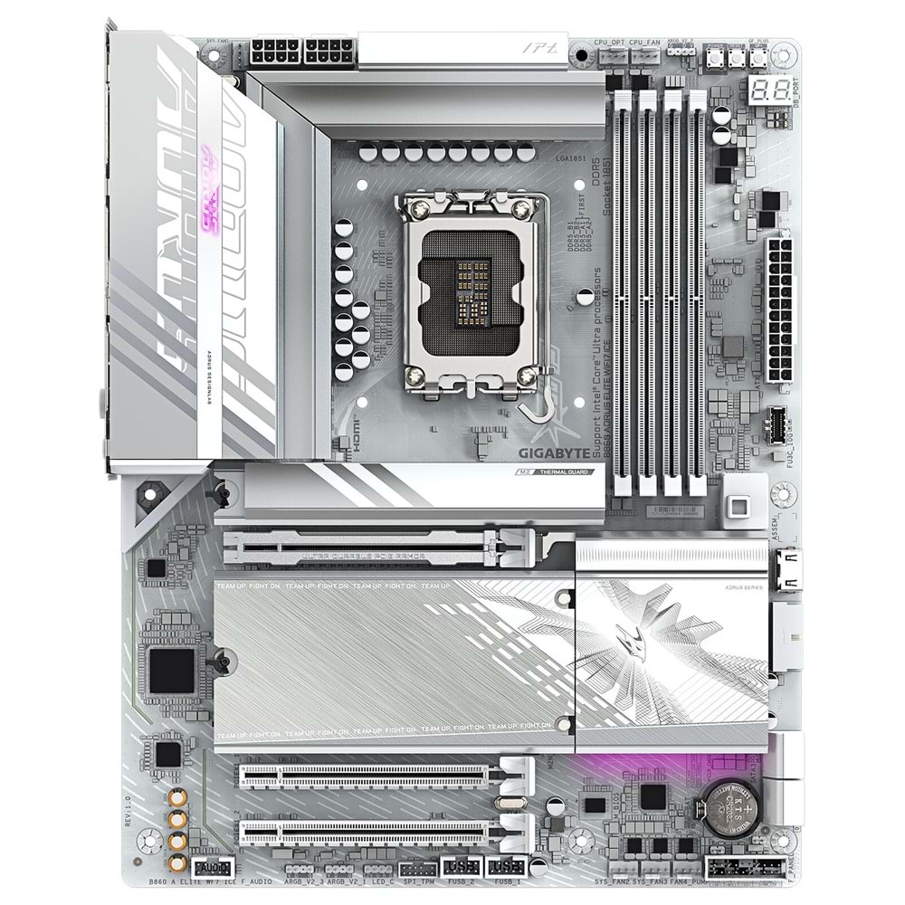 Gigabyte B860 Aorus Elite Wifi 7 Ice D5 1851Pin