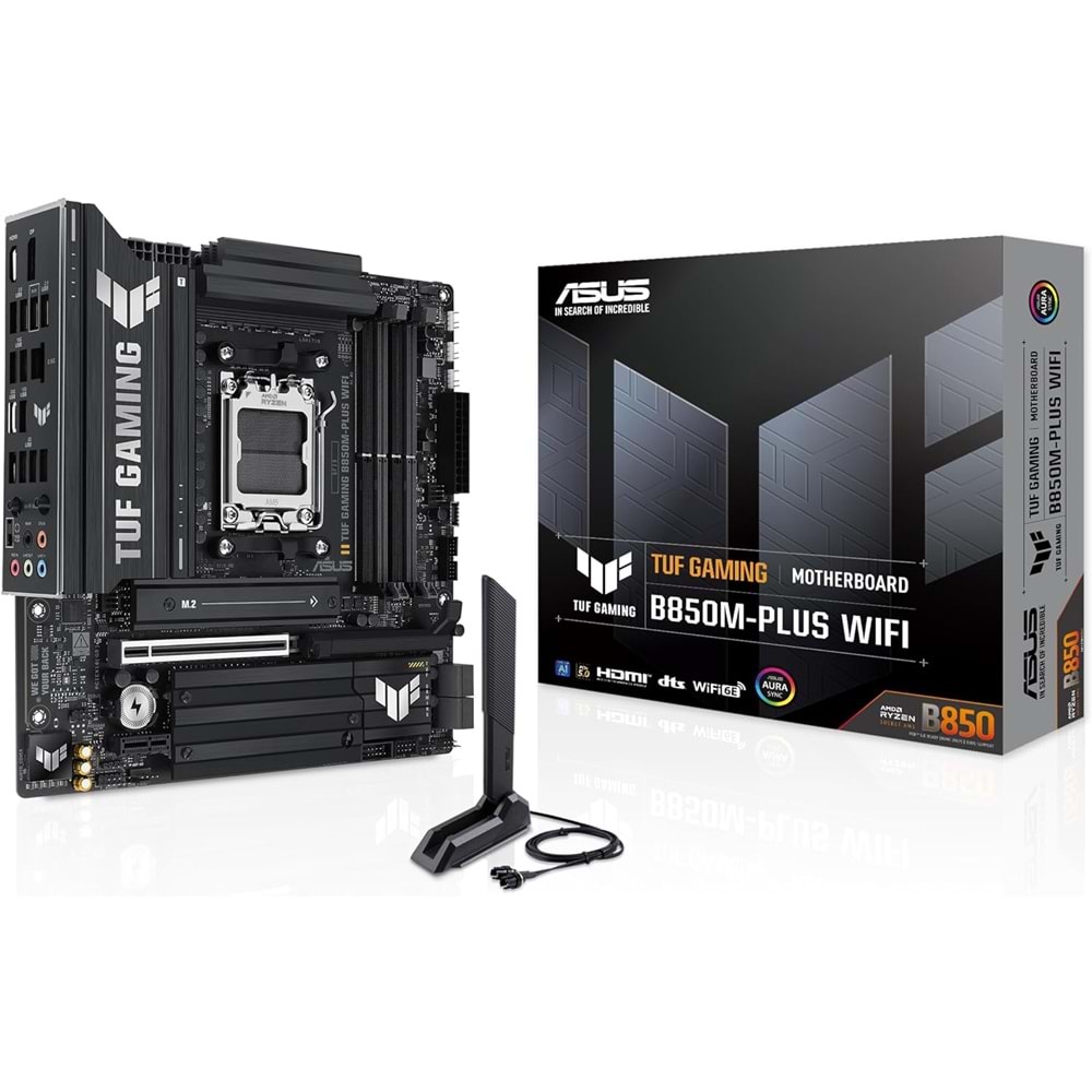 Asus TUF Gaming B850M-PLUS WIFI AMD B850 DDR5 USB3.2 M.2 DP/HDMI PCI 5.0 AM5