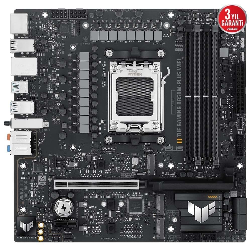Asus TUF Gaming B850M-PLUS WIFI AMD B850 DDR5 USB3.2 M.2 DP/HDMI PCI 5.0 AM5