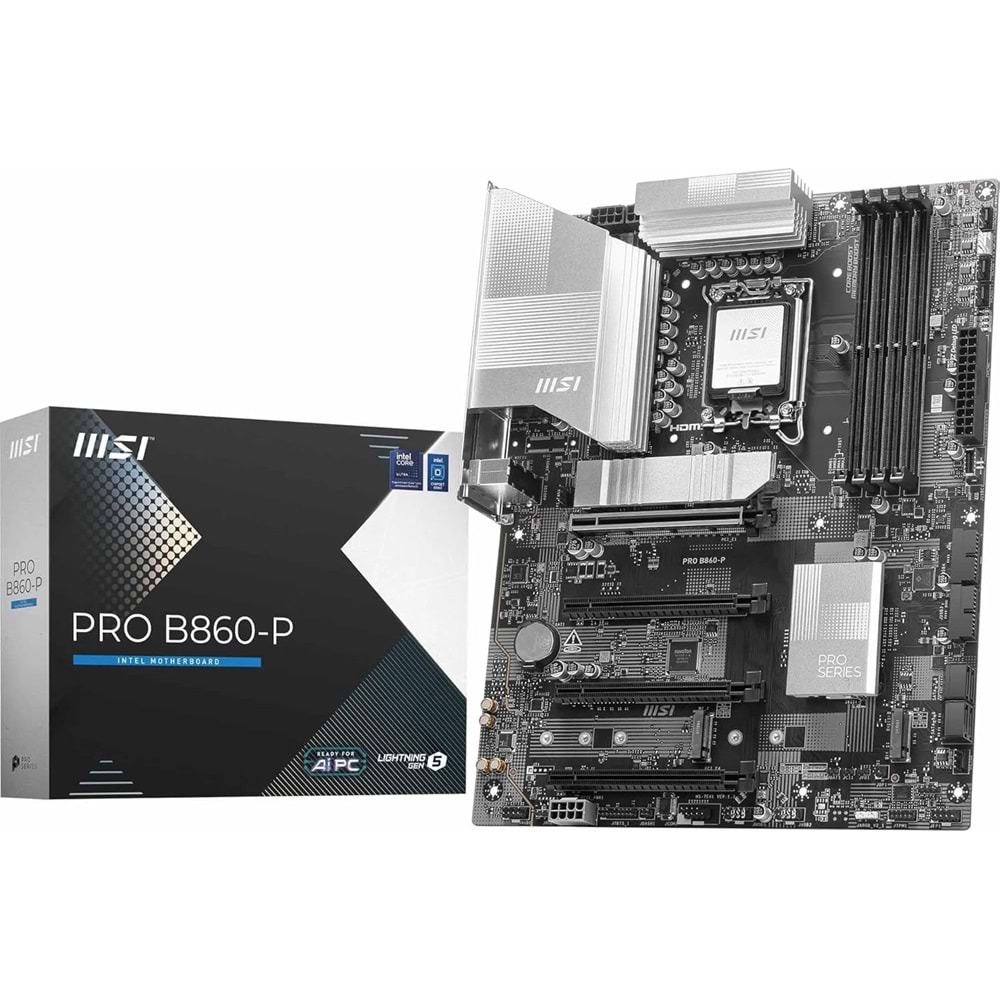 MSI PRO B860-P DDR5 8800MT/S 1XHDMI 1XDP 3XM.2 ATX 1851P