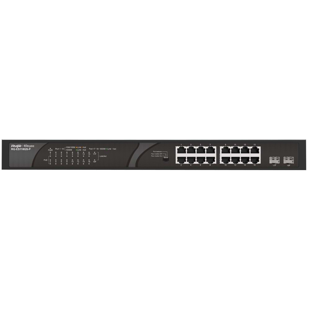 Ruijie Reyee RG-ES118GS-P 18-Por 10/100/1000 Mbps PoE (247W)