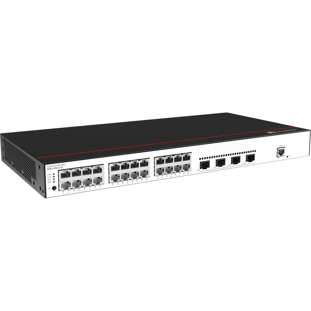Huawei S5735-L24P4S-A-V2 24 10/100/1000BASE-T Ports 4 GE SFP Ports Poe Ac Power