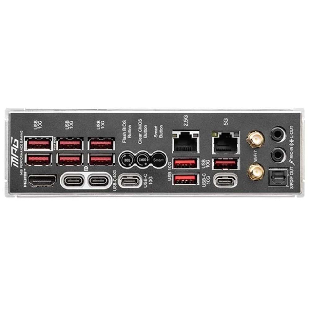 MSI Mpg X870E Carbon Wifi AM5 Ryzen D5 Type-C