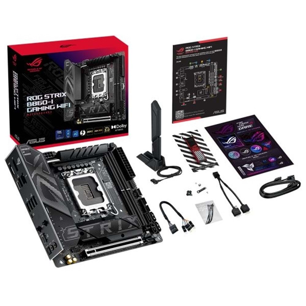 Asus ROG STRIX B860-I Gaming WIFI B860 DDR5 M.2 USB 3.2 DP/HDMI PCI 5.0 1851p An