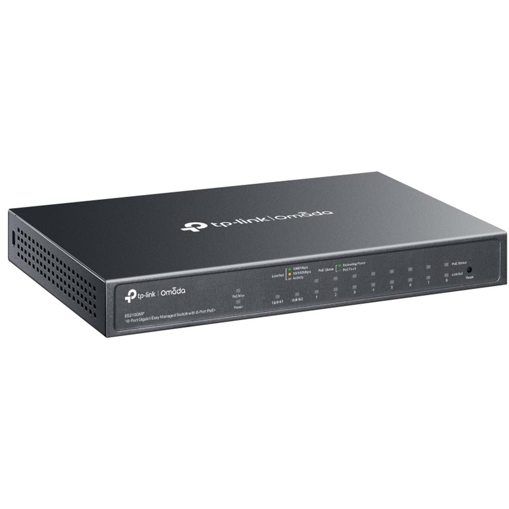 Omada ES210GMP 10-Port Easy Manag Switch 8-Port PoE+