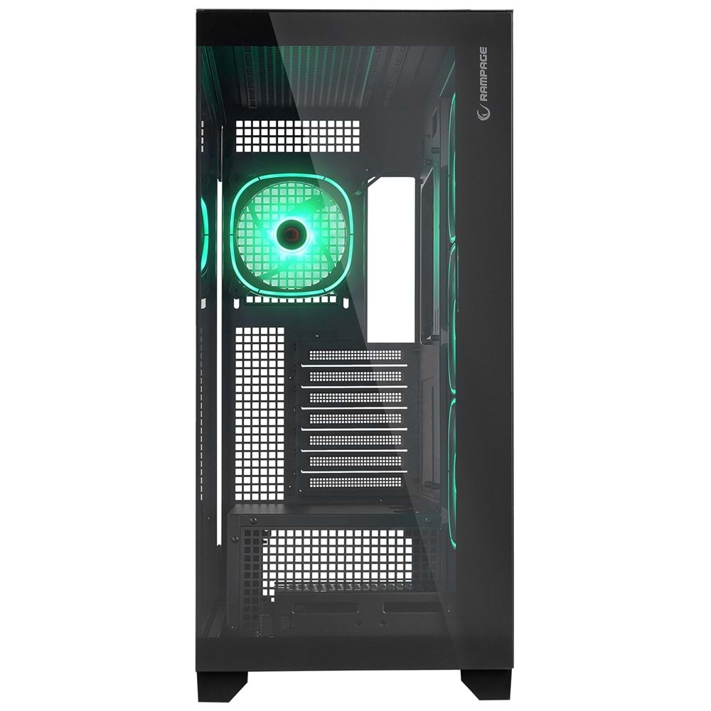 Rampage HYDRA V1 ARGB Fan+Hub Type-C E-ATX Siyah Exclusive Gaming Oyuncu Kasası