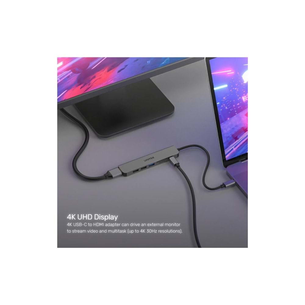 UNITEK USB-C 7in1 Universal Docking Station – H1118A