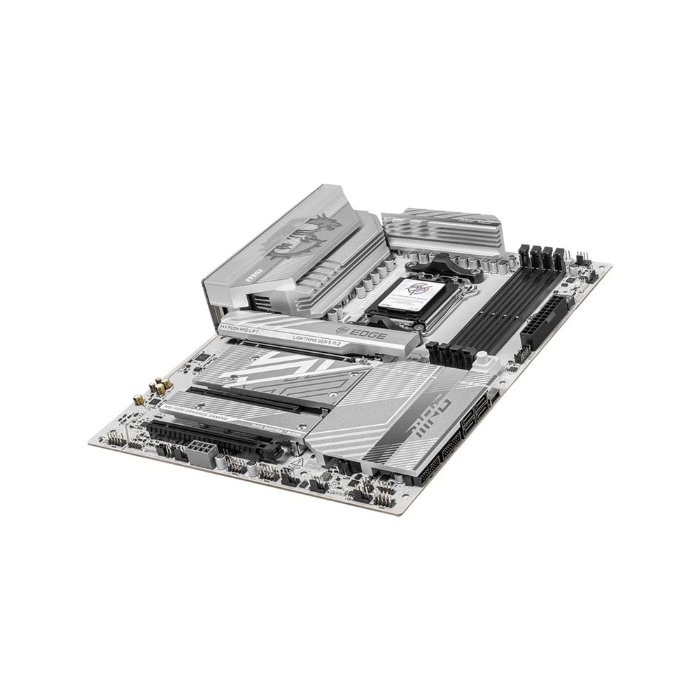 MSI MPG B850 EDGE Ti WiFi AM5 DDR5 8400MHz(OC) ATX Anakart (4xM.2, HDMI, Wi-Fi 7, 5G LAN)
