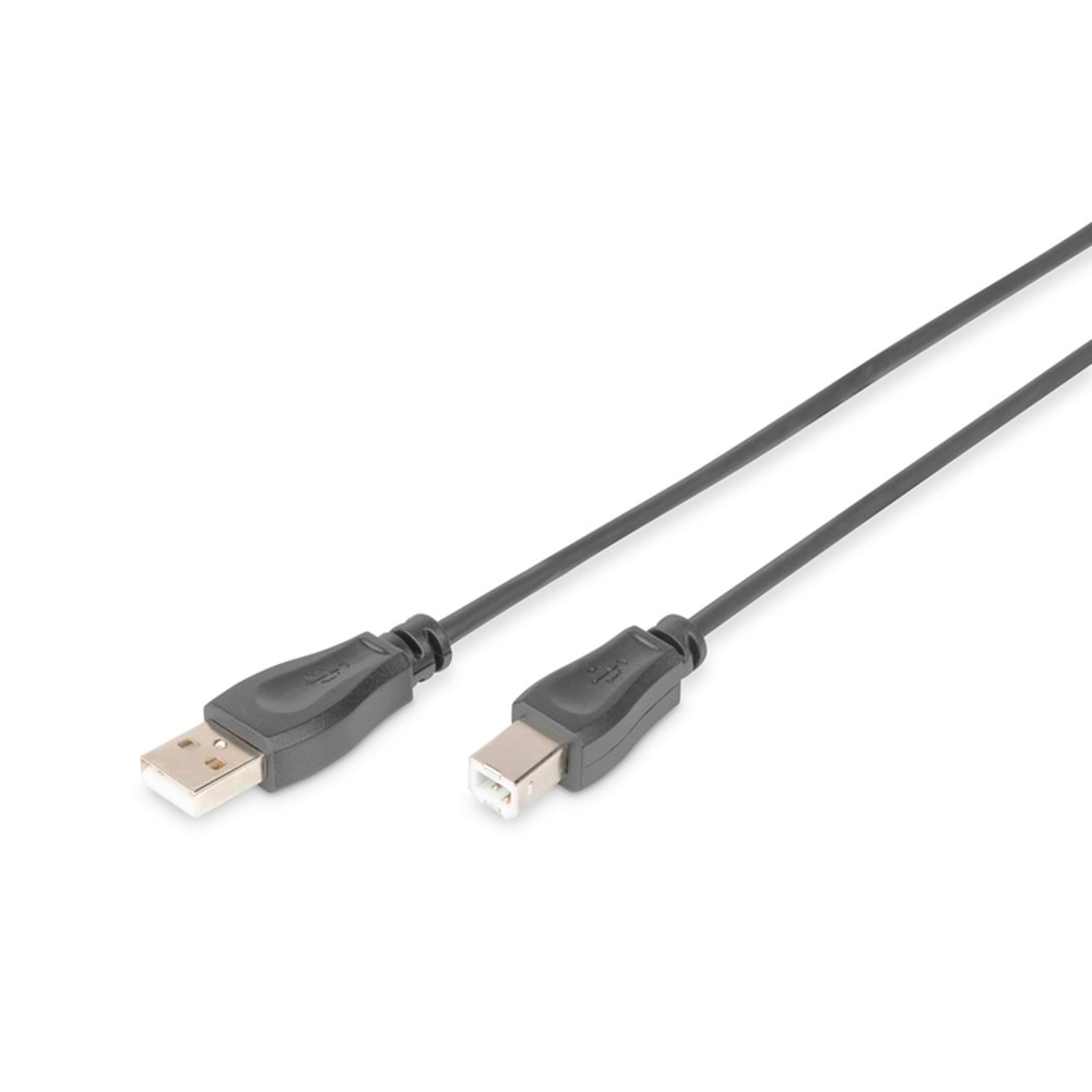 Digitus Yazıcı Kablosu Zırhlı Siyah USB 2.0 (3m)