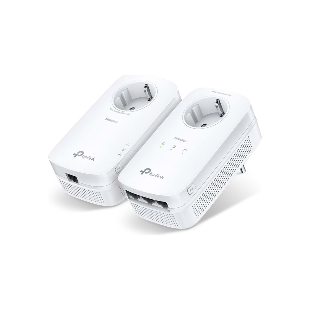 Tp-Link TL-PA8033P KIT AV1300 3-Port Gigabit Powerline Starter Kit(Powerline Ad)