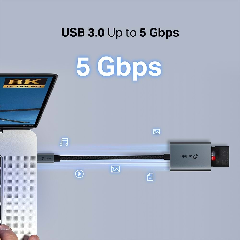 Tp-Link UA440C USB 3.0 Type-C, SD ve microSD, 4.0 Kart Okuyucu