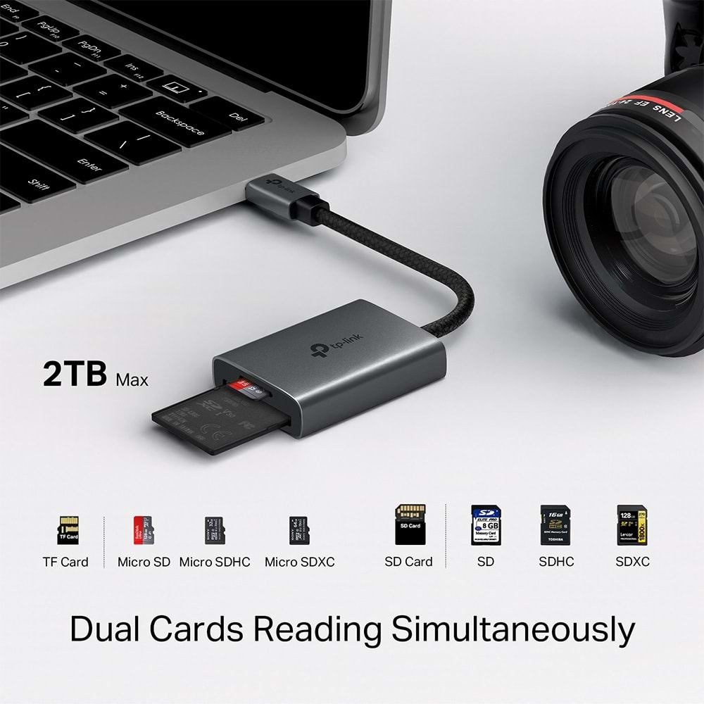 Tp-Link UA440C USB 3.0 Type-C, SD ve microSD, 4.0 Kart Okuyucu