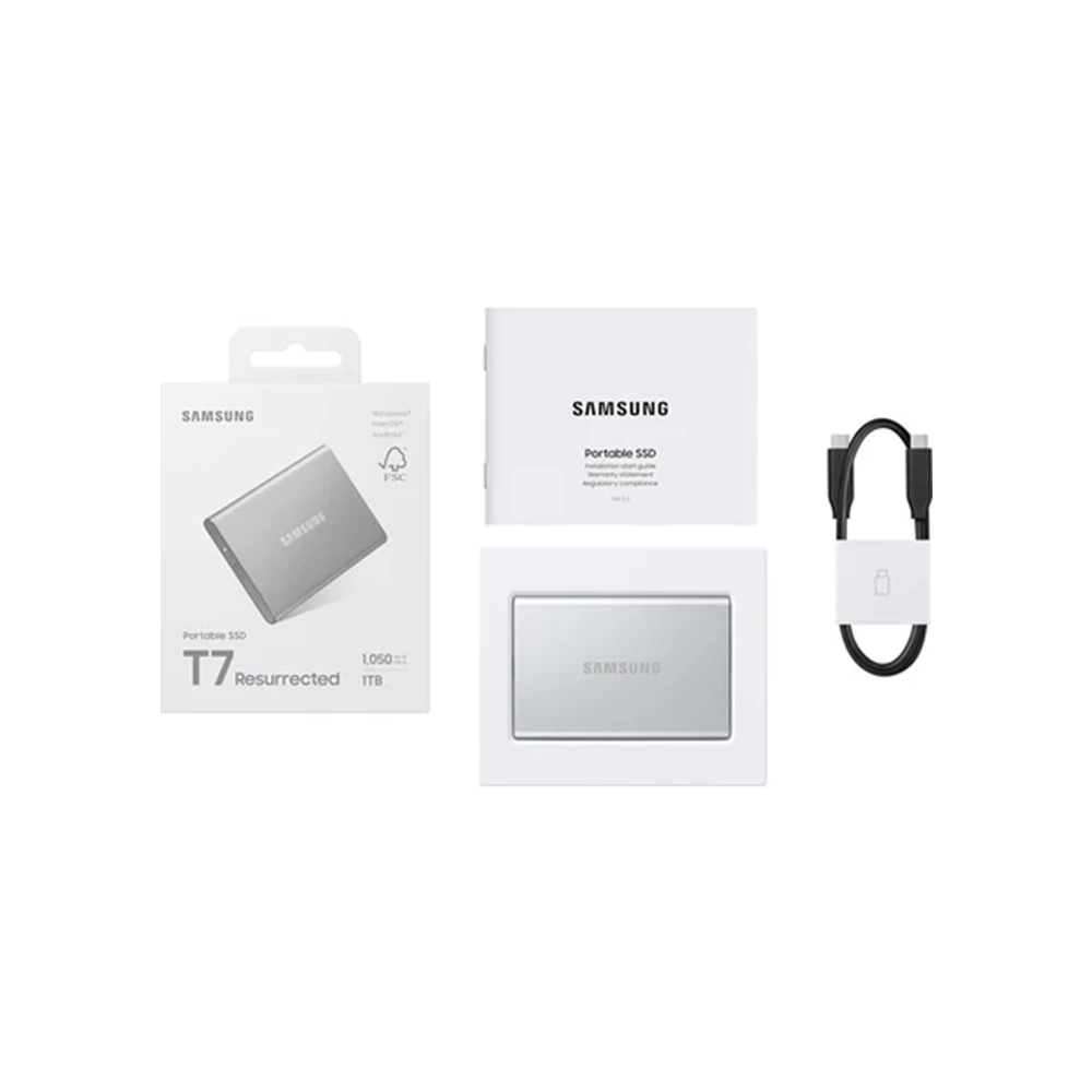 Samsung T7 1TB Usb 3.2 Gen2 Type-C Gri
