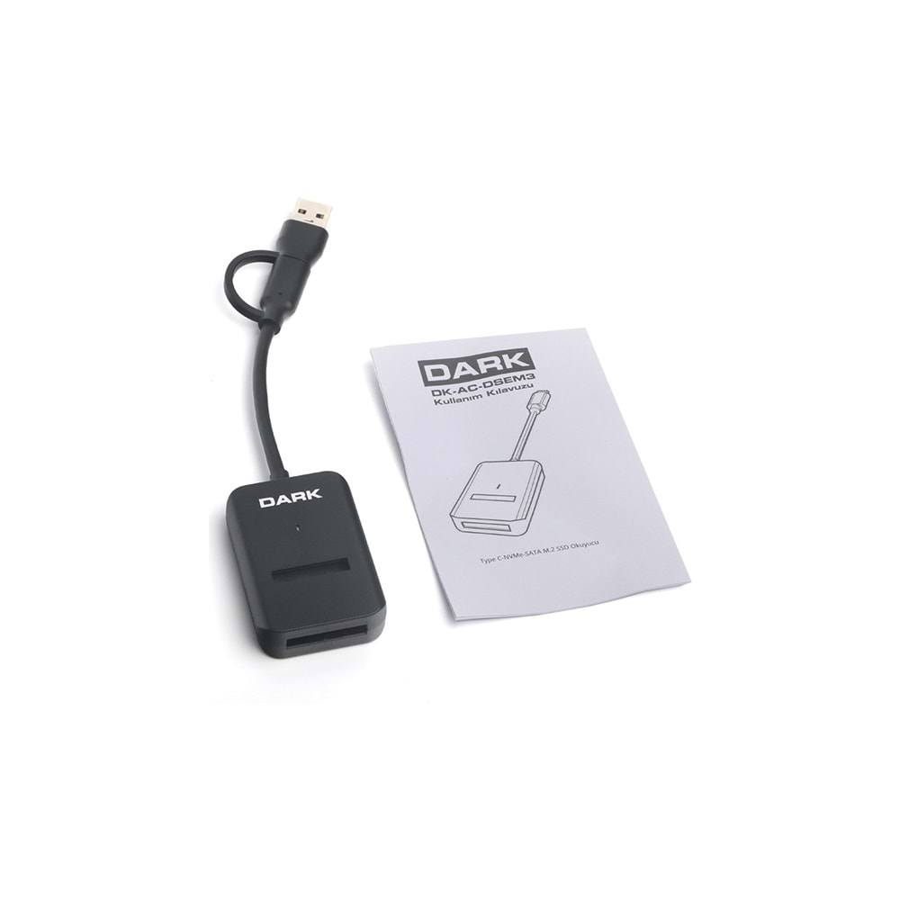 Dark DK-AC-DSEM3 Type-C/USB M2SATA Disk Kutusu