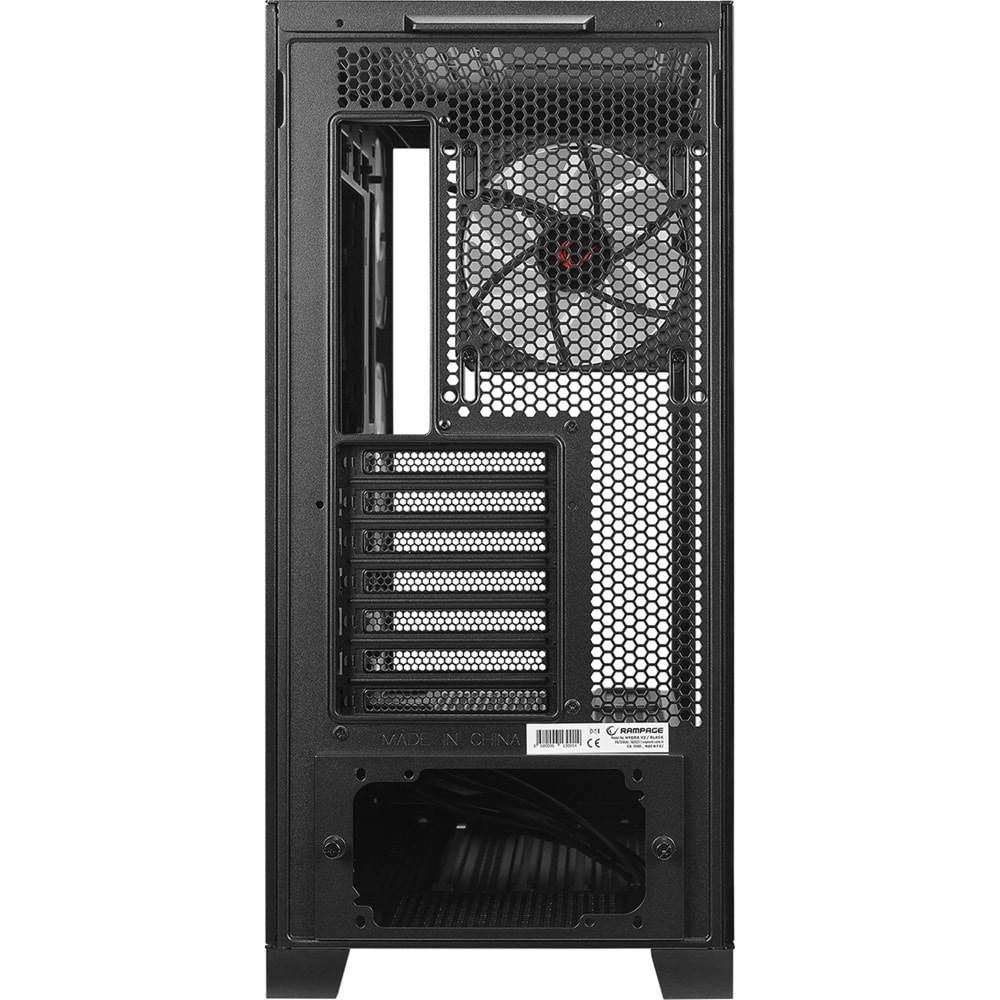 Rampage HYDRA V2 BLACK 4XARGB Fan+Hub Type-C E-ATX Exclusive Siyah Gaming Oyuncu