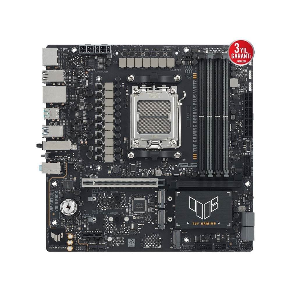 Asus TUF Gaming B850M-PLUS WIFI7 B850 DDR5 USB3.2 M.2 DP/HDMI PCI 5.0 AM5 Anakar
