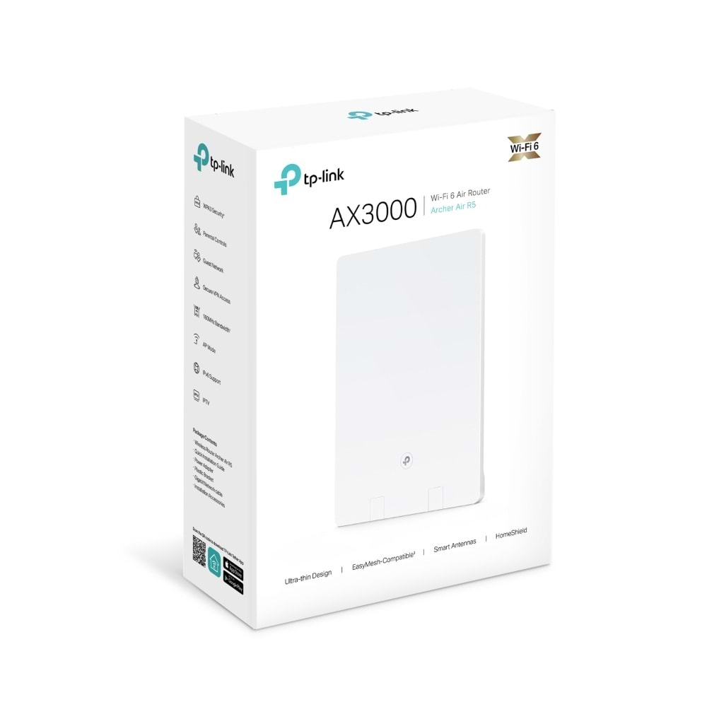 Tp-Link Archer Air R5 AX3000 Dual-Band Wi-Fi 6 Air Router ( Yönlendirici )