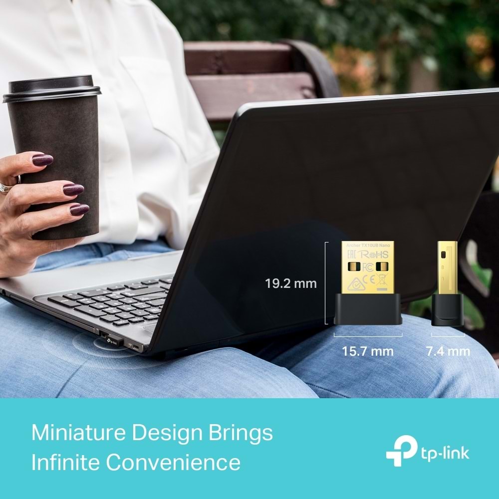 Tp-Link Archer TX10UB Nano AX900 Wi-Fi 6 Bluetooth 5.3 USB Adaptör