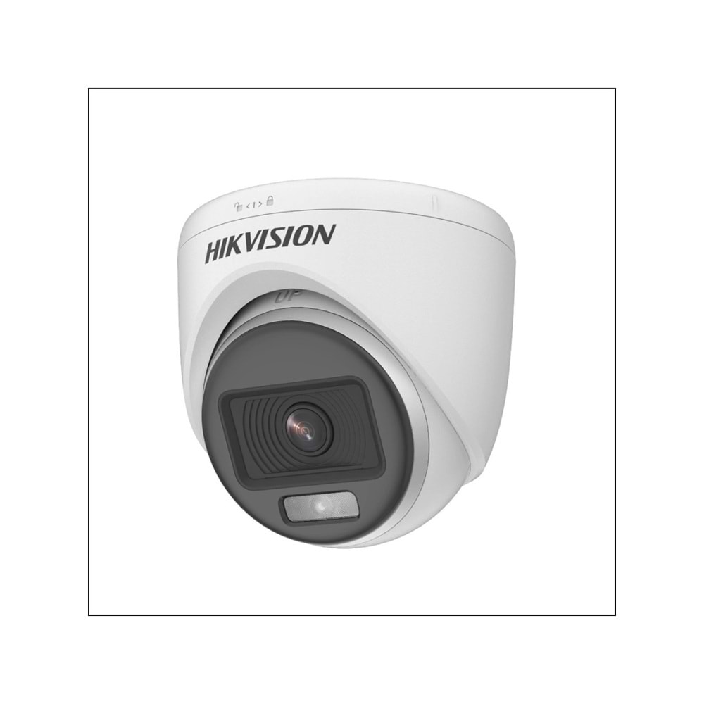 Hikvision DS-2CE76D0T-EXLPF 2MP 2.8mm Lens 20Mt Gece Görüşü IP67 Dual-Light Dome Kamera