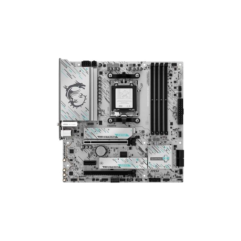 MSI B850M Gaming PLUS WIFI DDR5 8200MHZ 1XHDMI 1XDP 2XM.2 AM5 MATX